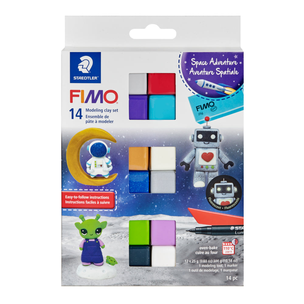 Pâte à Modeler Polymère FIMO Professional - Kit 4 Couleurs Naturelles, 25 G Chacune