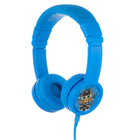 BuddyPhones Explore+ Casque - Corde Détachable - Bleu-Style de casque sur l'oreille pour les enfants avec SafeAudio