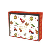 Pierre Belvedere -  Cartes de Noël - Noël Vintage - Français - Paquet de 20-Cartes et enveloppes de haute qualité pour la saison des fêtes