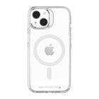 AXS - Crystal Shield Étui D3O MagSafe compatible pour Apple iPhone 15 Plus - Transparent-Protection anti-UV pour afficher clairement le design original de votre cellulaire