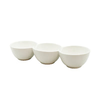 Bowring - Lexy plat de service à 3 sections - Blanc-Ces articles de service simples, superbes et modernes