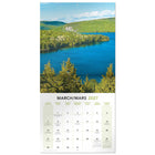 Mead - Calendrier décoratif Paysages canadiens 2027, 12 po x 12 po, bilingue-Couvre une période de 16 mois pour une planification prolongée