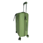 TRAVLR - Valise grande rigide légère de 28 po - Verte-Roues pivotantes doubles à 360 degrés pour un contrôle précis et un roulement doux et silencieux (8 roues)