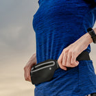 PurAthletics - Sac banane ultra-léger - Noir-Conçu pour courir