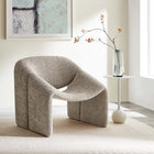 Modway - Vivi Chenille Rembourré Chaise d’accent - Kaki-Rembourrage en mousse dense