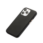 General Supply Goods + Co Vegan Leather Case with Metallic Buttons and MagSafe Compatible for iPhone 13/13 Pro - Black-Dimensions: 0,4 po x 3 po x 5,8 po