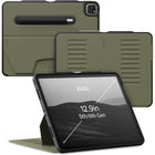 Zugu - Étui pour iPad Pro 12,9 po 2021/2022 - Édition Limitée - Vert Olive-Étui folio magnétique