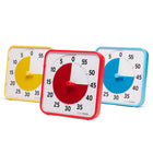Time Timer - Minuterie originale de 8 po – Ensemble de salle de classe Learning Center, couleurs primaires, ensemble de 3-Magnétique et autonome : des aimants puissants permettent à chaque Time Timer Original 8 po d'être affiché sur un tableau blanc, un réfrigérateur, un classeur ou tout autre matériau métallique, mais il peut également être posé seul ou accroché au mur.