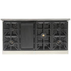 Kucht - 48 po Série KFX-X style professionnel au gaz naturel - Acier inoxydable/Noir-Nouveaux brûleurs true simmer pour une cuisson délicate à basse température