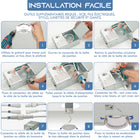 Impotek - Luminaire encastré au plafond DEL 6 po 12W 5CCT gradable – Paquet de 6-8
