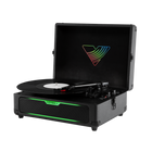 Victrola - Journey Glow - Tourne-disque portatif éclairé style valise - Noir-Diffusez vos vinyles vers des haut-parleurs ou des écouteurs Bluetooth grâce à la technologie VINYLSTREAM, pour profiter de vos disques de différentes façons