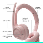 Logitech - Zone 300 casque Bluetooth sans fil avec microphone anti-parasite - Rose-Personnalisez votre casque Logitech: personnalisez le micrologiciel de votre casque avec l’application gratuite Logi Tune (1), téléchargez l’application pour ajuster l’effet local, le niveau du micro et l’égaliseur pour une expérience audio personnalisée