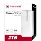Transcend - Disque dur externe portable USB-C Storejet 25C3S - 2 To - Argent-Vitesses de transfert ultra-rapides