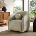 Modway - Holland Pivot Cuir végane Fauteuil - Monnaie-Coussins d’accent pour balle