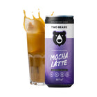 Two Bears - Café et Lait Sans Lactose Moka Latte - 207 mL - Paquet de 6-Zéro sucre raffiné : Naturellement sucré , plein de saveur, sans le choc du sucre