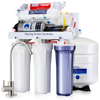 iSpring - RCC7P-AK système d'osmose inverse à 6 étapes avec pompe - reminéralisation alcaline-Pompe de surpression pour une performance maximale: La pompe électrique de surpression durable garantit une efficacité élevée et constante, offrant une filtration OI fiable même dans les maisons à faible pression d'eau, tout en réduisant l'eau gaspillée.