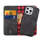 General Supply Goods + Co 2-in-1 Magnetic Folio for iPhone 13/13 Pro - Charcoal-Cuir végétal doux