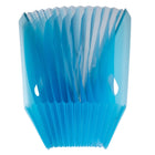 Staples - Chemise extensible verticale à 12 pochettes, format lettre, bleu-La conception verticale permet un accès facile aux documents sur un bureau ou une tablette
