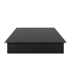Nexera - Lit plateforme double Valere , Noir-Style Épuré et Moderne : Rehaussez votre chambre avec les lignes épurées de notre lit plateforme, conçu pour compléter tout décor sans effort