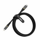 Otterbox - Câble Premium de Charge/Synchronisation Lightning vers USB-C - 6 pi - Noir-Robuste, résistant et conçu pour durer