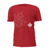 Oscardo - T-shirt (L) avec motif artistique autochtone Standing Together de Curtis Wilson-Motifs d’art autochtones authentiques créés par des artistes des Premières Nations, inuits et métis de partout au Canada, mettant en valeur une expression culturelle riche et significative
