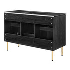 Modway - Chaucer 48" Vanité de salle de bain à un seul lavabo - Noir noir-8