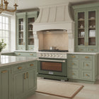 Kucht - 36 po Série KFX-X Cuisinière Pro Style au gaz propane - Acier inoxydable/Vert olive-Convertible au propane liquide