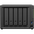 Synology - DS1525+ Serveur NAS DiskStation 5 baies - AMD Ryzen V1500B - 8 Go de RAM-Jusqu’à 300 To de stockage brut avec unité d’extension