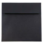 JAM Paper - Enveloppes d'invitation carrées - 7,5 x 7,5 - lin noir - Paquet de 25-Parfait pour les cartes de voeux, les invitations, les mariages ou toute autre annonce
