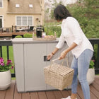 Suncast - Unité de rangement Backyard Oasis de 130 gallons - couleur gris colombe-11