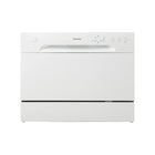 Danby - Lave-vaisselle de comptoir 6 places - Blanc-Lave-vaisselle de comptoir compact et peu encombrant doté d'une fonction de connexion rapide compatible avec la plupart des robinets de cuisine. Se glisse sous la plupart des armoires