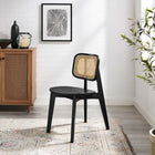 Modway - Habitat Fauteuil d’appoint de salle à manger - Noir-Siège en bois courbé et placage