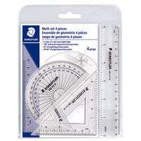 Staedtler® – Ensemble de mathématiques de 4 pièces-Instruments de mathématiques