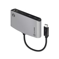 ALOGIC - Station d'accueil portable ThunderBolt 3 double HDMI avec 4K - Gris sidéral-Câble compatible Thunderbolt 3.0 : la station d'accueil se connecte à votre ordinateur portable compatible Thunderbolt 3.0 à l'aide d'un seul câble Thunderbolt pour connecter deux moniteurs avec prise en charge de résolution jusqu'à 4K à 60 Hz, Gigabit Ethernet et ports USB-A 3.1 et 2.0, tous en même temps