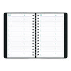 Blueline - 2026 Agenda quotidien Essential de deux jours par page - 8 po x 5 po - Noir - Bilingue-Sections pour notes sur chaque page