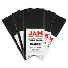JAM Paper - Papier de soie - Noir - 50 feuilles-Accessoire d'emballage élégant pour les cadeaux, les paniers-cadeaux, la décoration et plus encore!