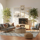 HOMCOM - Arbre banian artificiel 6 pi pour décoration intérieure - vert - lot de 2-Ne nécessite aucun entretien, offrant une verdure éternelle pour votre maison ou bureau 