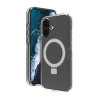 Dbramante1928 - Iceland Ultra D3O Kickstand MagSafe pour iPhone 16 - Transparent-Comprend des matériaux qui offrent la protection contre les chocs la plus fine et la plus avancée
