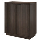 Hudson&Canal - Meuble d'appoint Mansfield 28 po de largeur - Brun aulne-La capacité de poids supérieure est de 45 lb, l'étagère du milieu peut supporter 25 lb, tandis que l'étagère inférieure peut supporter 45 lb