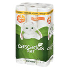 Cascades Tuff Enviro - Rouleaux Essuie-tout - tailles multiples - 2 épaisseurs - 105 Feuilles - Blanc - 4 Paquets de 6 Rouleaux - 24 Rouleaux-Certifié FSC Recyclé