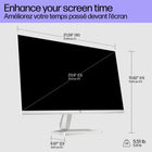 HP - Moniteur LCD Full HD 524sw 24 po de classe IPS - Blanc - 94C21AAABA-La luminosité de 300 nits offre une clarté d’image exceptionnelle. Profitez d’une superbe qualité visuelle pourle travail ou le loisir