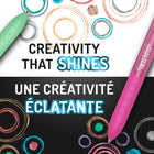 Paper Mate - Stylos gel InkJoy Rétractable, stylos métalliques, rétractables, pointe moyenne (0,8 mm), couleurs assorties, 10 unités-6