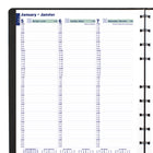 Blueline - 2026 Agenda hebdomadaire MiracleBind avec pages de notes rechargeables - 11 po x 9-1/16 po - Noir - Bilingue-50 % de papier recyclé post-consommation