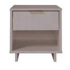 Manhattan Comfort - Table de nuit moderne Granville 18,11" à 1 tiroir - gris clair-Moderne-contemporain avec une touche de glamour - Table de nuit pour chambre et salon