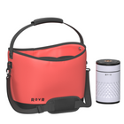 RovR - KeepR Porte-bébé à boisson avec seau à glace et bandoulière - Corail-La nouvelle bandoulière rembourrée amovible vous permet de transporter confortablement de lourdes charges sans avoir les mains libres