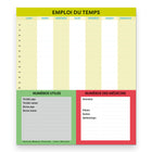 Blueline - 2025-2026 Calendrier Magnétique Frigobloc - 14 po x 13-1/2 po - Français-Français