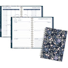Mead - Agenda hebdomadaire/mensuel Caprice floral 2025 - 8-1/2 po H x 5 1/2 po l - Bleu - Bilingue-Format des pages : 8 1/2 po H x 5 1/2 po l