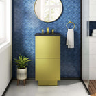 Modway - Quantum 18" Vanette de salle de bain - Or noir-MDF Construction