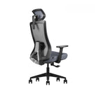 Kopplen - Chaise De Bureau Avec Appui-tête Et Accoudoirs - Gris-Siège en mousse moulée durable : Conserve sa forme pendant plus de 5 ans.