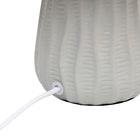 Simple Designs - Mini lampe de table texturée - Gris avec abat-jour assorti-8